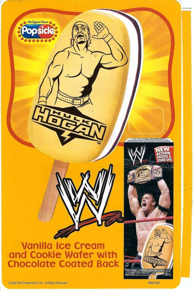 Pegatina para camión de helados Hulk Hogan WW bar paleta 8"x5" ENVÍO GRATUITO Foto 1 de 1