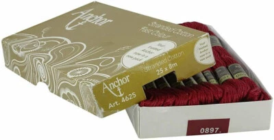 Anchor Embroidery Stranded Cotton Threads Cross Stitch Sewing 25 Skeins Each 8m - Image 1 of 4
