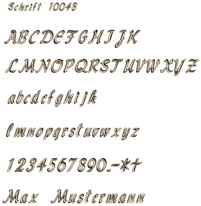 Grabschrift aus Bronze, Grabschrift aus Aluminium, Buchstaben, Grabbeschriftung - Bild 1 von 6