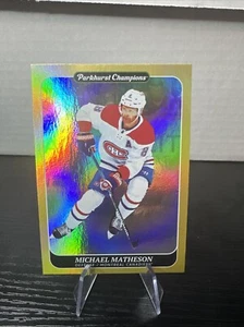 2023-24 PARKHURST CHAMPIONS HOCKEY MICHAEL MATHESON GOLD RAINBOW FOIL SP #178 - Bild 1 von 2