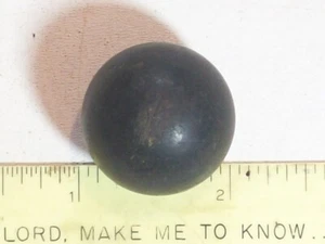 Hardware KNOB 1 INCH DIAMETER SPHERICAL ROUND KNOB WOODEN 5/16-18 BRASS THREAD - Picture 1 of 3