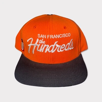 The Hundreds Post San Francisco Snap Back naranja/negro Foto 1 de 4