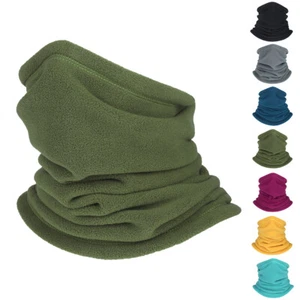 Winter Neck Warmer Gaiter Fleece Ski Face Mask Cover for Cold Weather Keep Warm - Picture 1 of 44