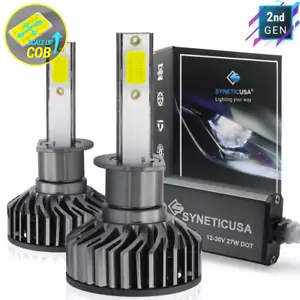 Kit de bombillas LED blancas Syneticusa H1 COB 6000K DRL - Imagen 1 de 11