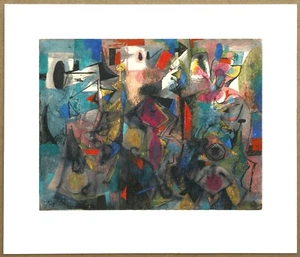 Byron Browne Signed and Dated Original Abstract Expressionist work 1958  - Picture 1 of 1