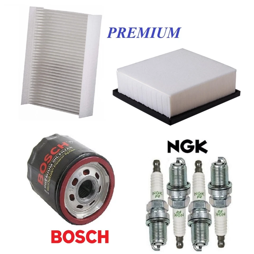 Kit de puesta a punto filtros de aceite cabina de aire bujías para Jeep Compass L4 2,4 L 2018-2020 Foto 1 de 1