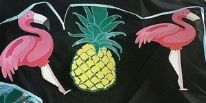 6m Big Banner Decoration Pineapples Pink Flamingo Garland Summer Party - Picture 1 of 3