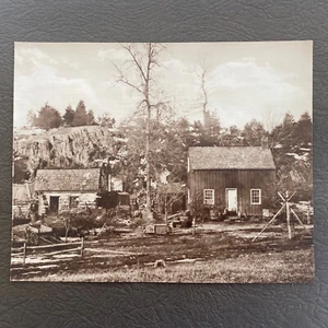 Antique Photograph By Vernon Royle Old Wood Buildings 1910-20 - Picture 1 of 7