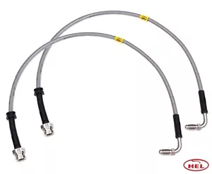 HEL BRAIDED BRAKE LINE FRONT AUDI VW MK5 SKODA SEAT TO PORSCHE CALIPERS-BL04 - Picture 1 of 3