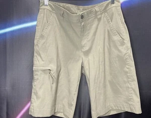 Columbia Omni-Shield Advanced Repellency Shorts Size 30 Cargo Hiking Nylon Beige - Picture 1 of 8