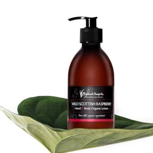 Highland Soap Company, hecho en Escocia, frambuesa escocesa, loción mano-cuerpo, 300 ml - Imagen 1 de 2