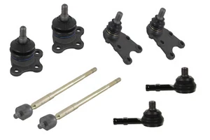 Suspension & Steering Kit Ball Joints Upper Lower Tie Rods Inner Outer Lh & Rh - Picture 1 of 5