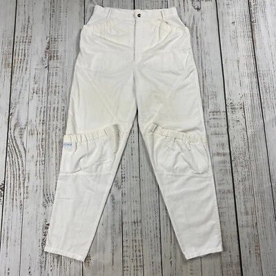 ВИНТАЖНЫЙ 80-Х 90-Х GITANO ЖЕНЩИН ПАРАШЮТ МЕШКОВАТЫЕ ПОВСЕДНЕВНЫЕ КАРГО БРЮКИ БЕЛЫЙ ХЛОПОК 28 X 28 - Изображение 1 из 4