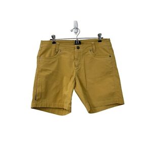 Kuhl Womens Mustard Yellow Hiking Outdoor Chino Flat Front Shorts Size 10