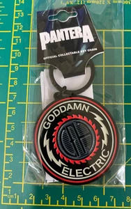 PANTERA GODDAMN ELECTRIC LOGO QUALITY METAL KEY RING OFFICIALLY LICENSED - Imagen 1 de 8
