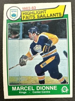 1983-84 O-Pee-Chee OPC Hockey - #151 Marcel Dionne HL - Los Angeles Kings - Image 1 of 2