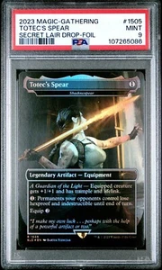 2023 MTG TOTEC'S SPEAR Lara Croft Tomb Raider SECRET LAIR FOIL PSA 9 #1505 - Picture 1 of 2