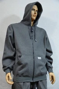 1 NEW PRO CLUB HEAVY WEIGHT FLEECE FULL ZIP HOODIE SWEATSHIRT CHARCOAL S-7XL 1PC - Picture 1 of 1