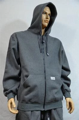 1 NEW PRO CLUB HEAVY WEIGHT FLEECE FULL ZIP HOODIE SWEATSHIRT CHARCOAL S-7XL 1PC - Image 1 of 3