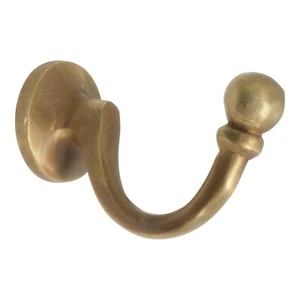Gancho de pared decorativo de latón HK-BR2389 | Envío GRATUITO EE. UU. - Imagen 1 de 26