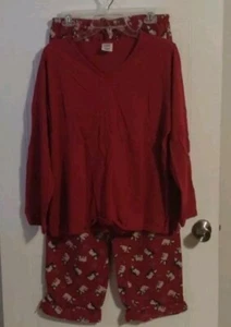 sleep sense pajamas for women 2 Piece Set Polar Bears Size L Read Description - Picture 1 of 10