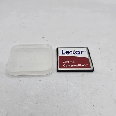 Lexar 256 MB Speed  - CompactFlash Card w/Case Ships Fast - Image 1 of 4