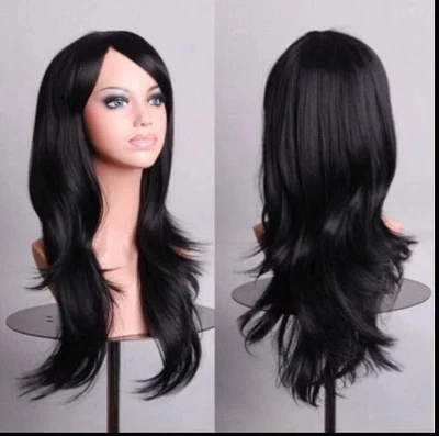 70cm Long Curly Fashion Cosplay Costume Party Hair Anime Wigs Full Hair Wavy Wig - Image 1 of 4