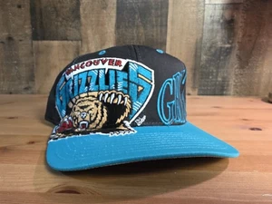 Vintage 90s Starter Vancouver Grizzlies NBA Snapback Hat Cap Big Logo Block - Picture 1 of 10