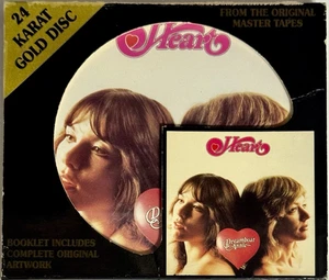 HEART Dreamboat Annie 24K Gold Disc CD Black Slip-cover & Orig Art Booklet RARE - Imagen 1 de 19
