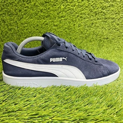 Puma Smash V2 Mens Size 10 Blue White Athletic Suede Walking Shoes Sneakers - Image 1 of 4