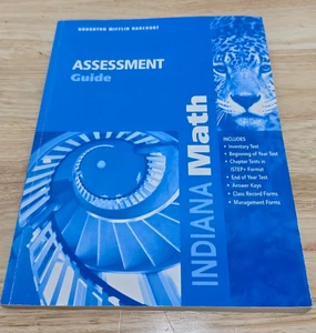 Assessment Guide Indiana Math Houghton Mifflin Harcourt - Picture 1 of 3