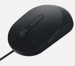 Dell MS3220-BLK USB Laser Mouse 3200dpi 5 Buttons Tilt Scroll Wheel BLACK - Picture 1 of 1