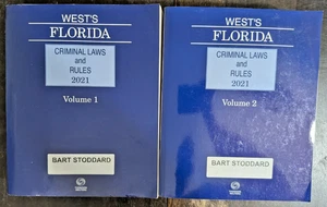 West's Florida Criminal Laws and Rules 2021 Edition 2 Volume Set 2 Book Lot - Bild 1 von 8