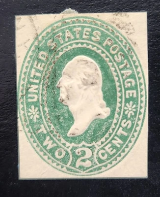 Sello de Washington de 2 centavos en relieve de Estados Unidos 1889 Foto 1 de 2