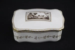 Vintage Richard Ginori Fiesole Covered Trinket Box Italian Landscape - Picture 1 of 6