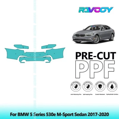Kit PPF de protección de pintura precortada para BMW Serie 5 530e M-Sport Sedán 2017-2020 Foto 1 de 4