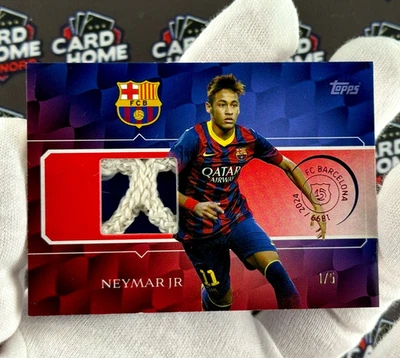 Neymar Jr 1/5 Goal Net Relic Red GN-NJ - 2024-25 Topps FC Barcelona 125 Years - Bild 1 von 4
