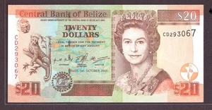 BELIZE 2000 20 Dollars P 63 b UNC - Picture 1 of 2
