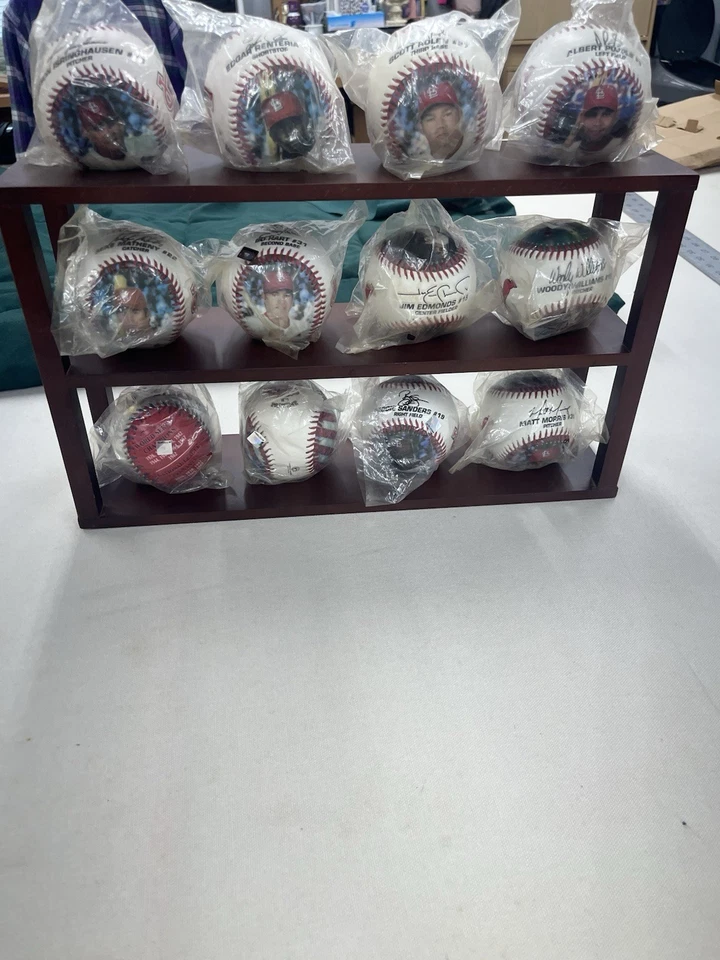 St. Louis Cardinals National Champion 12 Ball Set with Display Case - Image 1 of 4