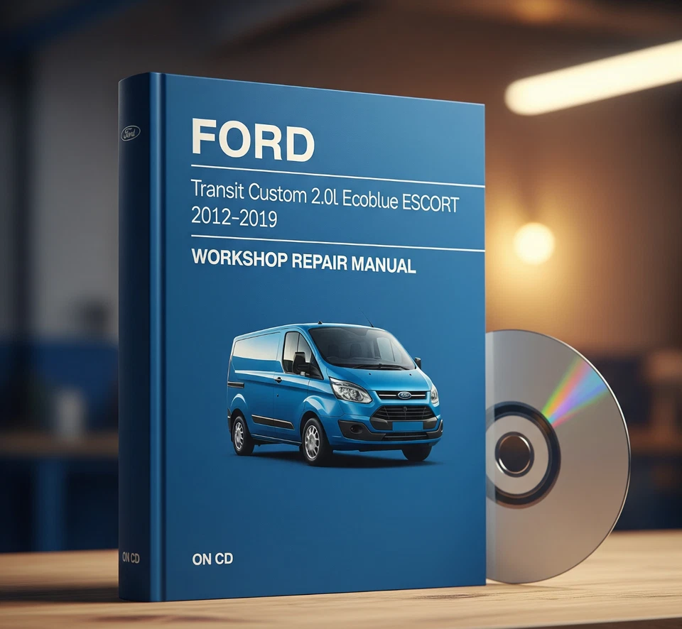 Ford Transit Custom 2012-2019 2,0 l Ecoblue manual de taller reparación en CD. Foto 1 de 1