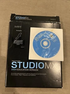 Macromedia Studio MX 2004 EDUCATION VERSION For Mac And PC - Photo 1/2