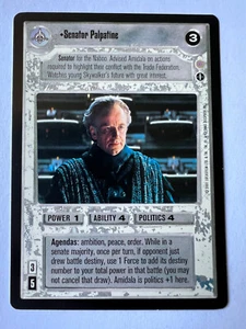 Senator Palpatine Star Wars CCG Coruscant Rare SWCCG - Picture 1 of 2