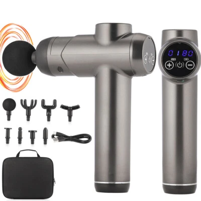 OYAJIA Massagepistole Muskel Massagegerät mit 99 Modi und 10 Köpfe für Schulter Körper