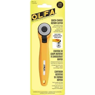 Genuine OLFA Classic Rotary Cutter - 28mm Small Blade For Quilting • 21.97€