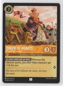Disney Lorcana: Into the Inklands Queen of Hearts 20/204 Uncommon NON-FOIL - Picture 1 of 1