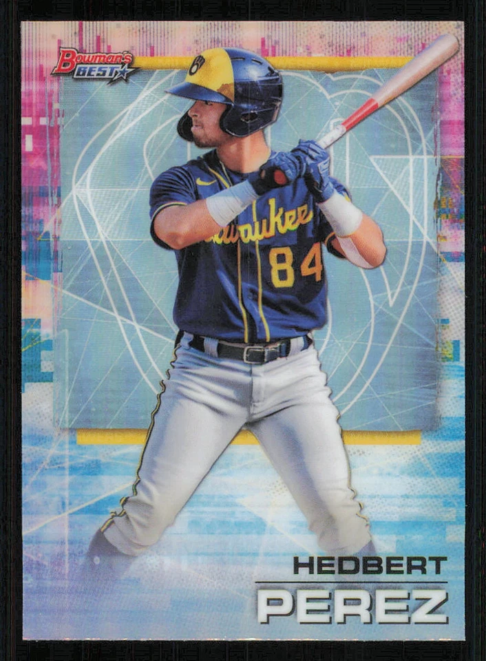 2021 Bowman's Best Refractors #95 Hedbert Perez - Image 1 of 2
