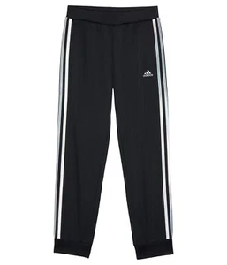 adidas Girl's 3-Stripes Tricot Joggers (Big Kids) Black/Silver XL (18-20 Big - Picture 1 of 1