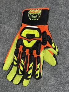 PAIR Vibram 3XL Ironclad Industrial Impact Rigger Cut Gloves Orange Mens - Picture 1 of 2