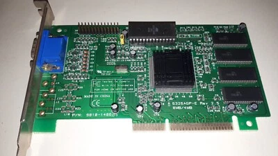 SIS 6326 W/8MB 6326 AGP Video Vintage Retro Graphics Card - Image 1 of 4