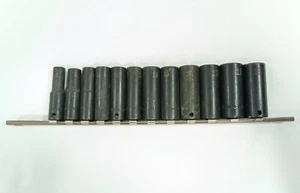 SK Tools 12 pcs 8mm to 19mm 3/8" Drive 6 Point Deep Impact Socket Set (38931-1) - Picture 1 of 13